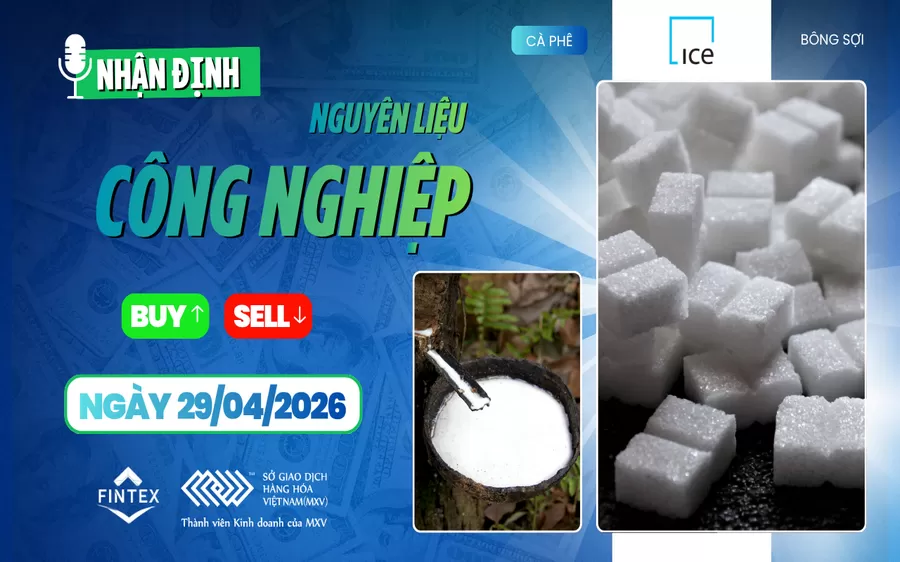 NHẬN ĐỊNH NGUYÊN LIỆU - CÔNG NGHIỆP NGÀY 29/04/2026